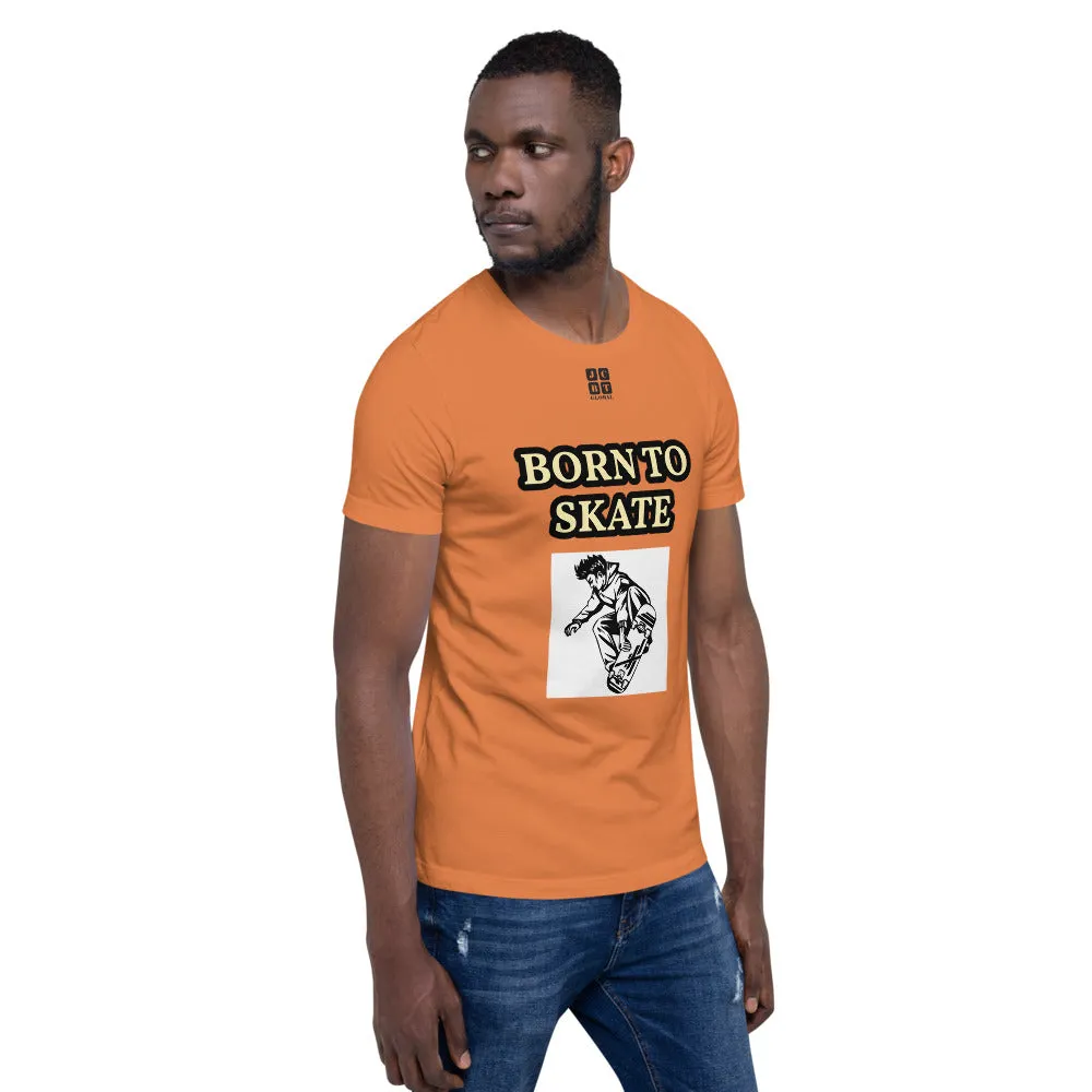 Unisex t-shirt "10101-0071 Born To Skate (Black Logo)"