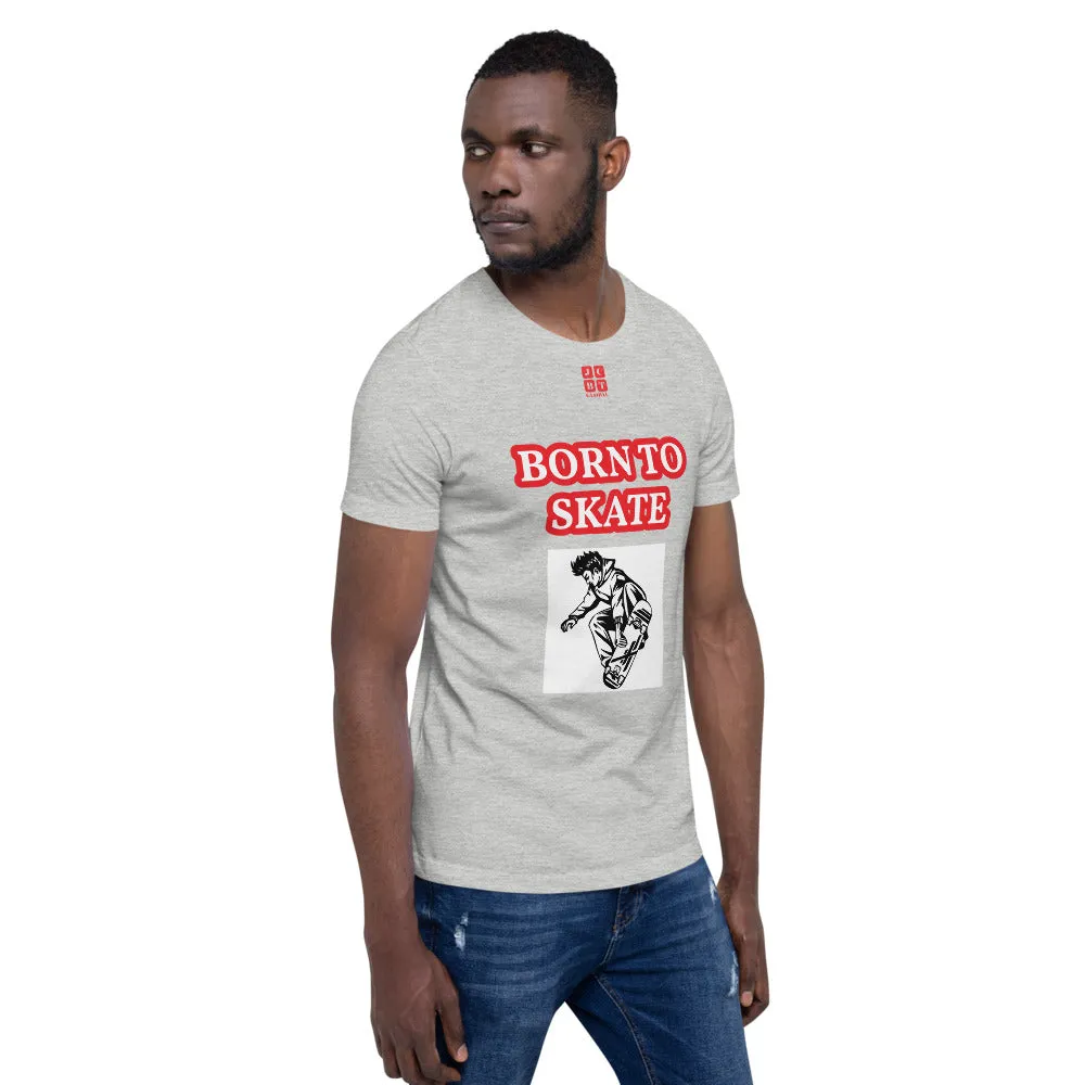 Unisex t-shirt "10101-0071 Born To Skate (Red Logo)"