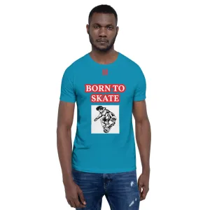 Unisex t-shirt "10101-0071 Born To Skate (Red Logo)"