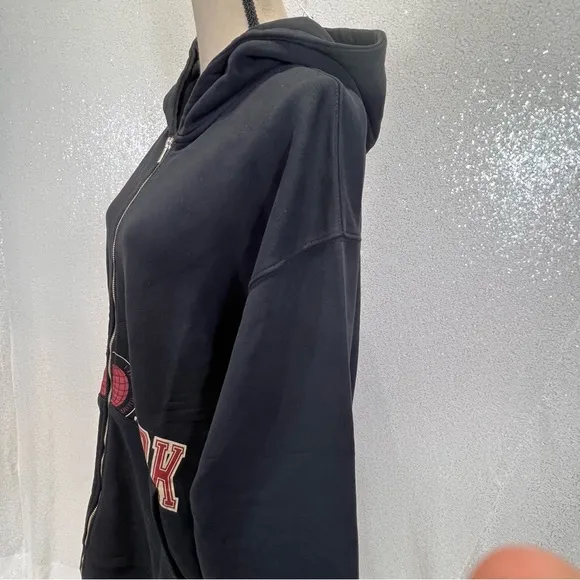UO EXECUTIVE KROST X FILA HOODIE NEW YORK SWEATSHIRT FULL ZIP COTTON NWT SIZE L
