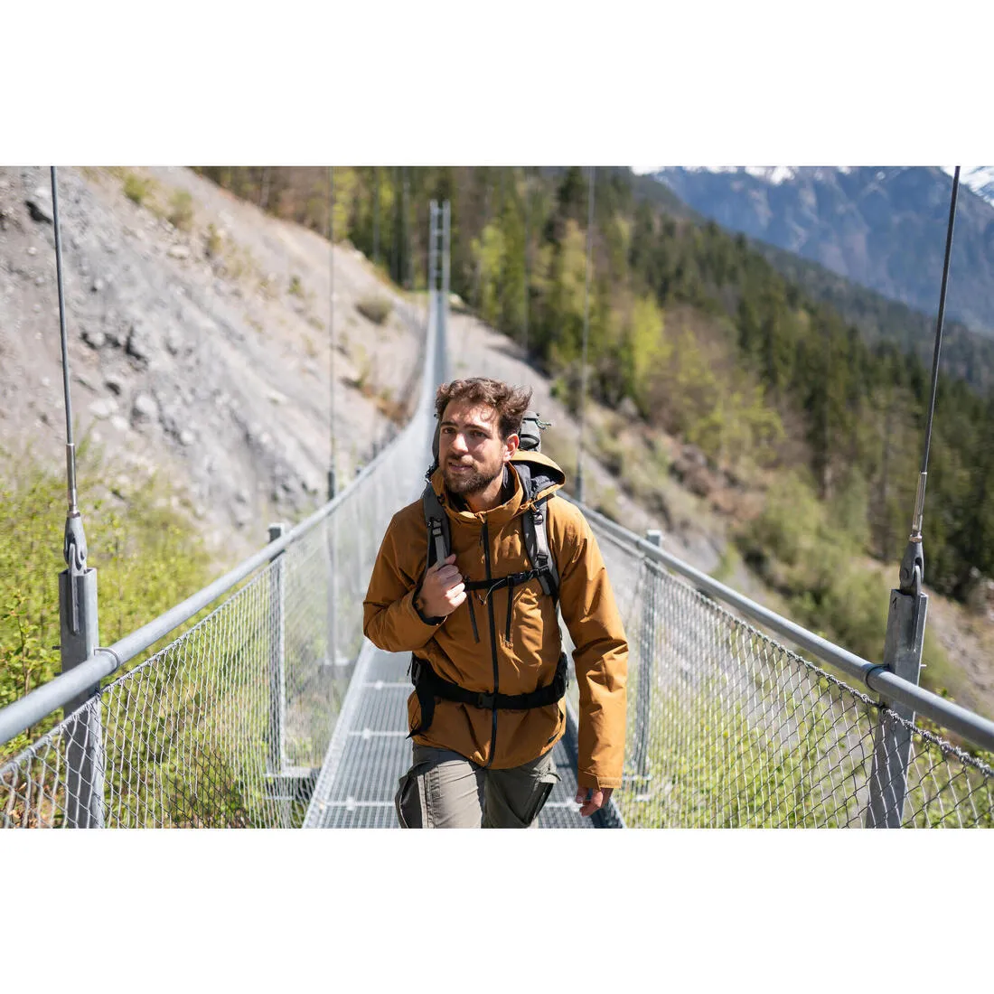 Veste 3en1 de randonnée -10°C imperméable homme, MH500 Mountain