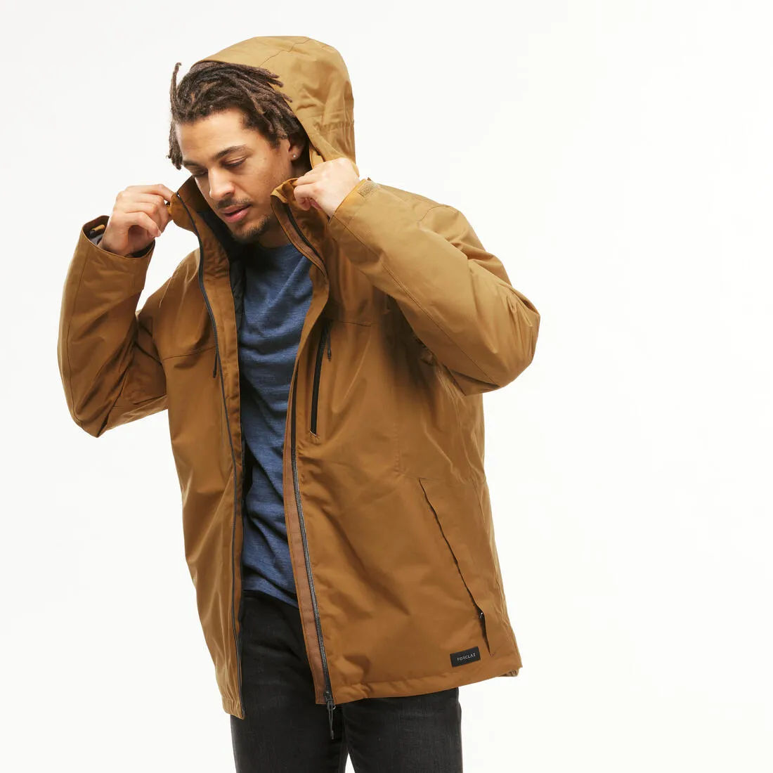 Veste 3en1 de randonnée -10°C imperméable homme, MH500 Mountain