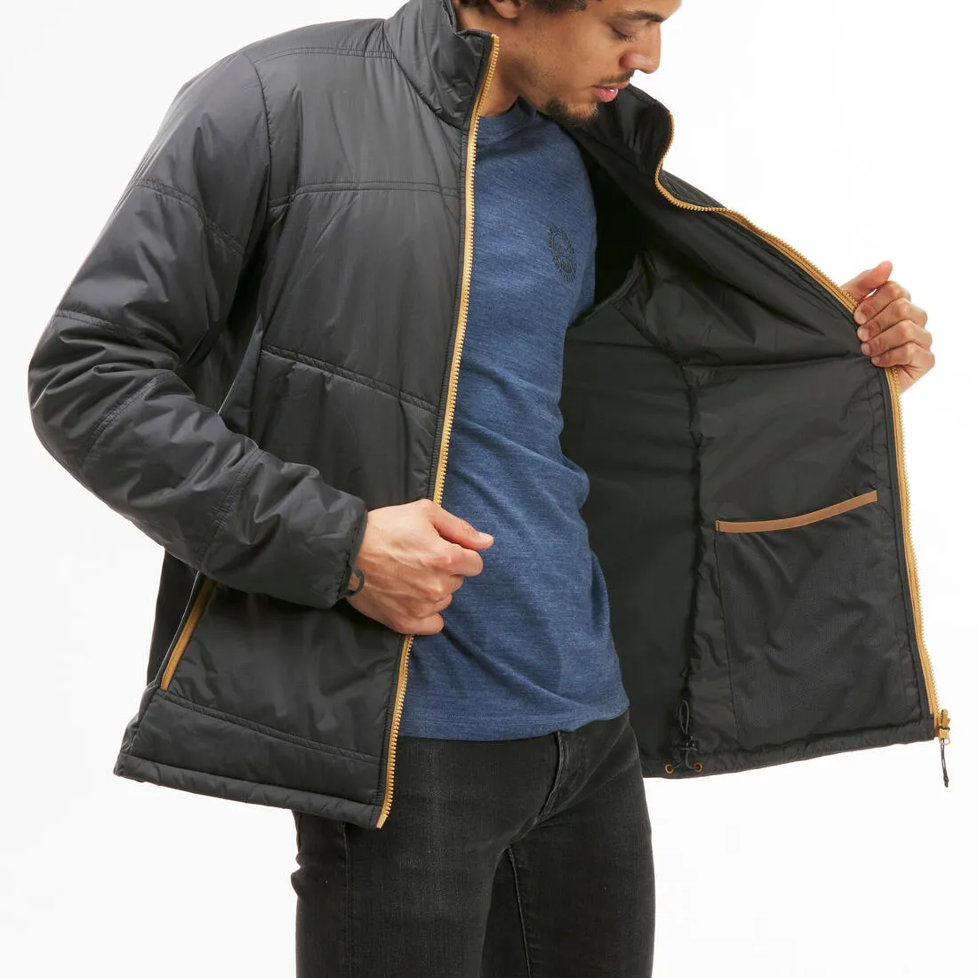 Veste 3en1 de randonnée -10°C imperméable homme, MH500 Mountain