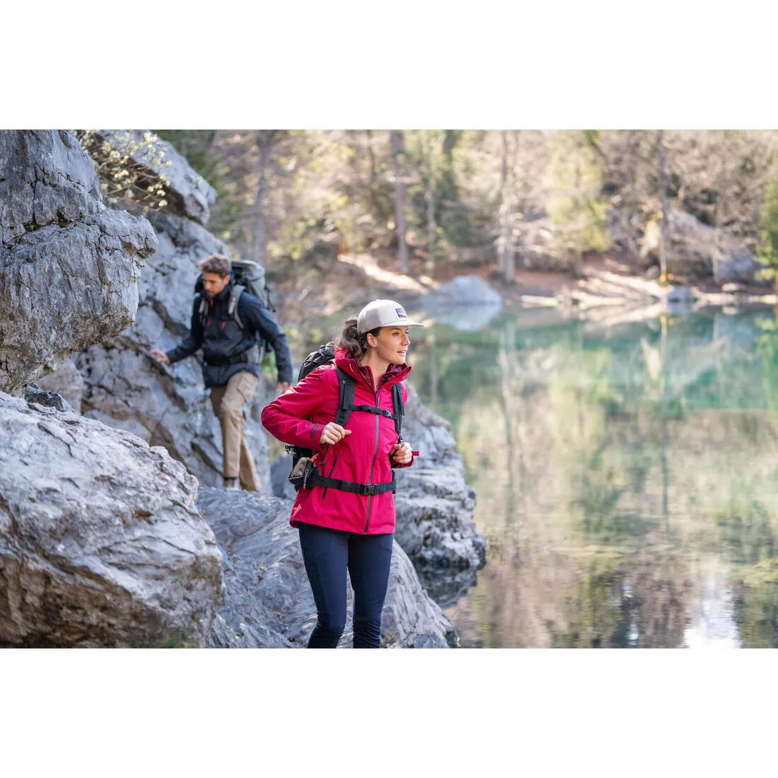 Veste 3en1 imperméable de randonnée - sh500 mountain -10°c - femme