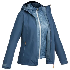 Veste 3en1 imperméable de randonnée - sh500 mountain -10°c - femme