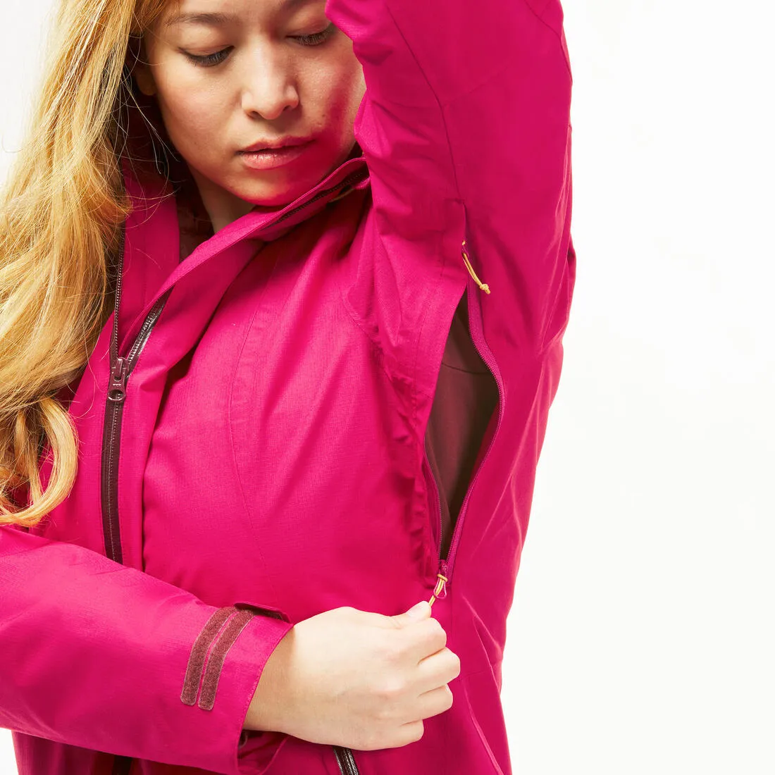 Veste 3en1 imperméable de randonnée - sh500 mountain -10°c - femme