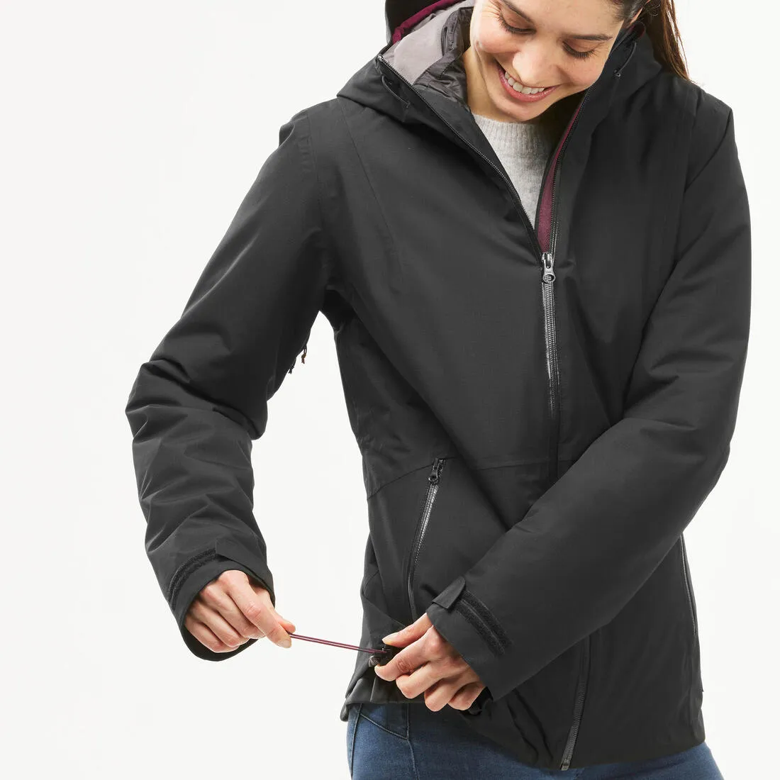 Veste 3en1 imperméable de randonnée - sh500 mountain -10°c - femme
