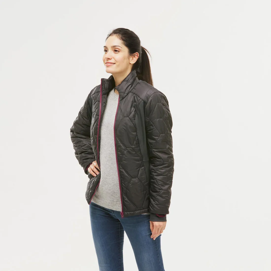 Veste 3en1 imperméable de randonnée - sh500 mountain -10°c - femme