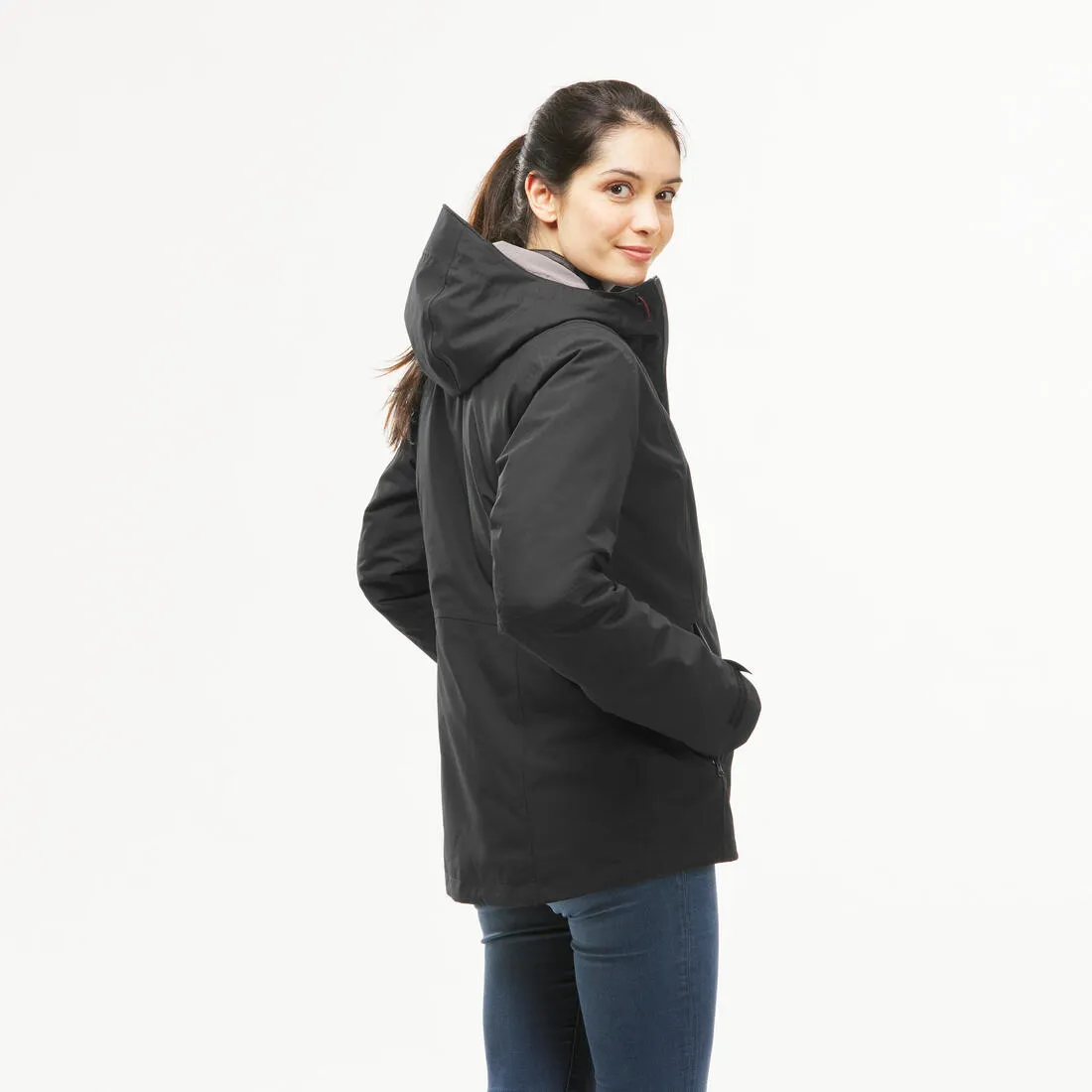 Veste 3en1 imperméable de randonnée - sh500 mountain -10°c - femme