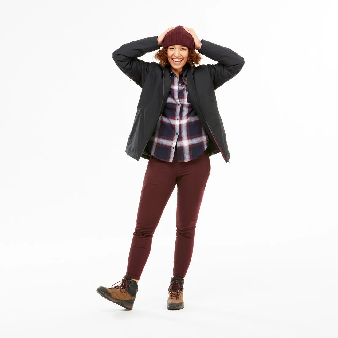 Veste 3en1 imperméable de randonnée - sh500 mountain -10°c - femme