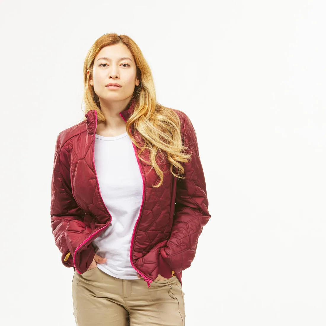 Veste 3en1 imperméable de randonnée - sh500 mountain -10°c - femme