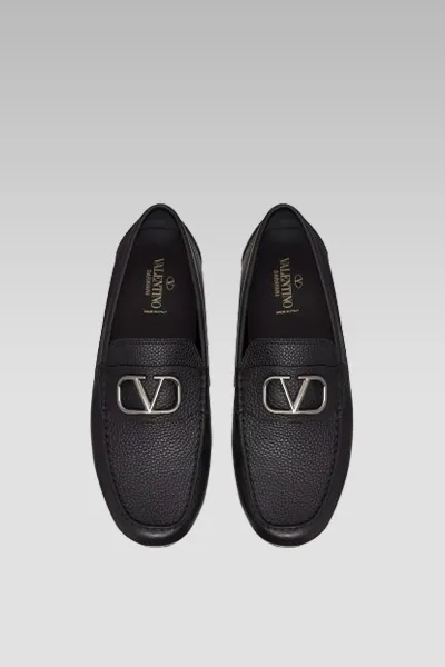 Vlogo Signature Leather Driving Shoes