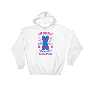 Watchill'n 'Live to Skate' - Hoodie (Pink/Blue)