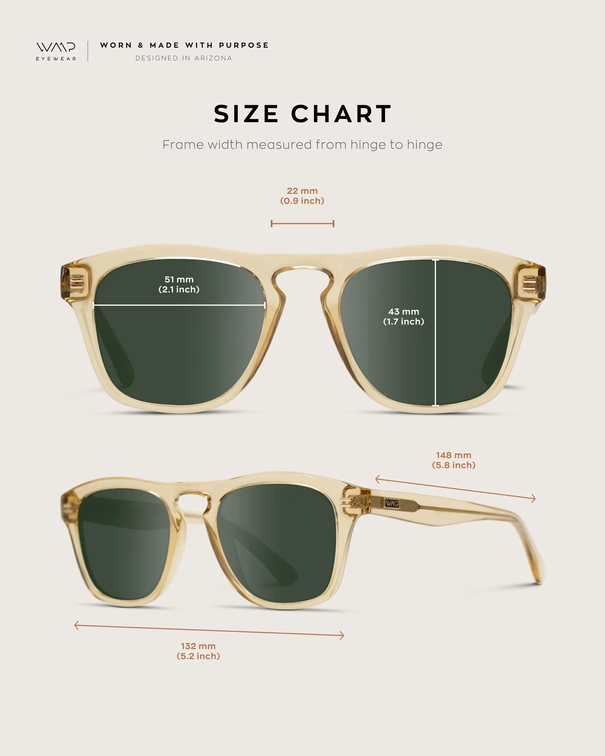 WearMe Pro Polarized Retro Large Rectangular Mens Sunglasses (Crystal Yellow/Smoke Green Lens)