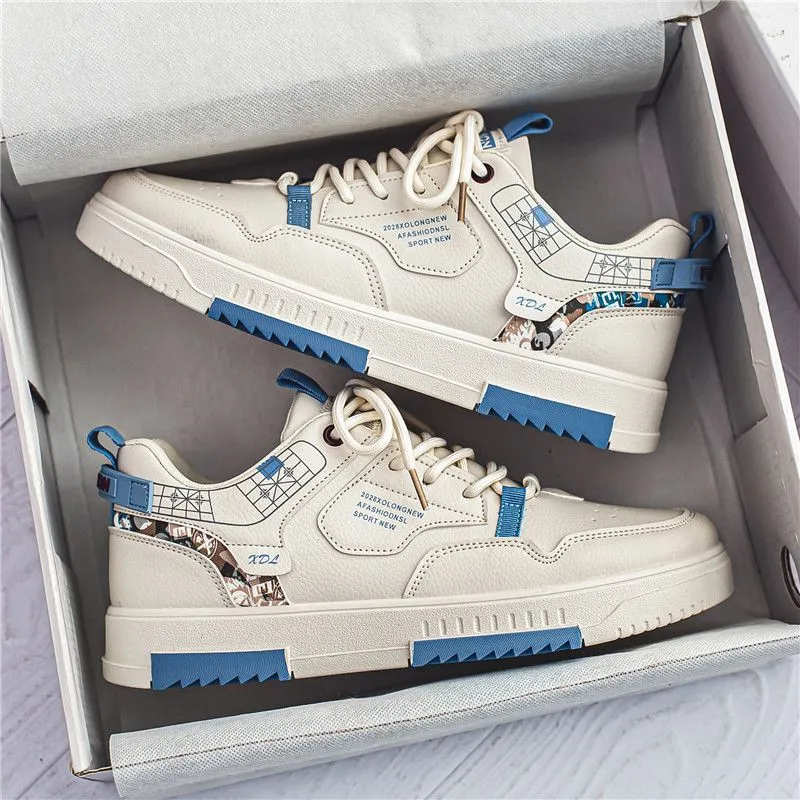 White Low-Top Sports Casual Shoes