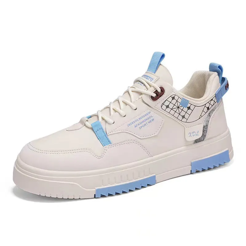 White Low-Top Sports Casual Shoes