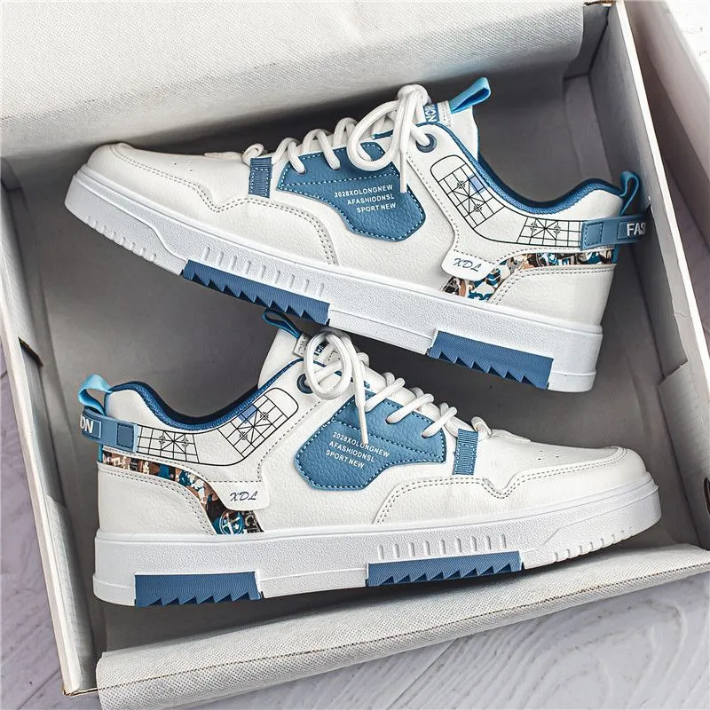 White Low-Top Sports Casual Shoes