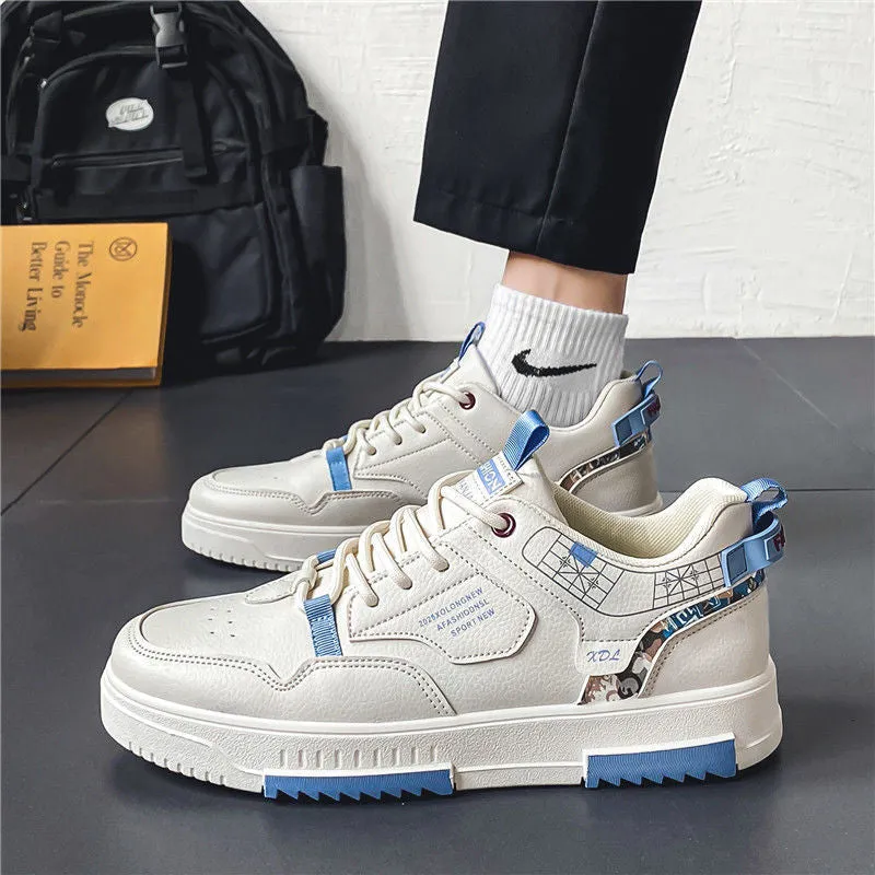 White Low-Top Sports Casual Shoes