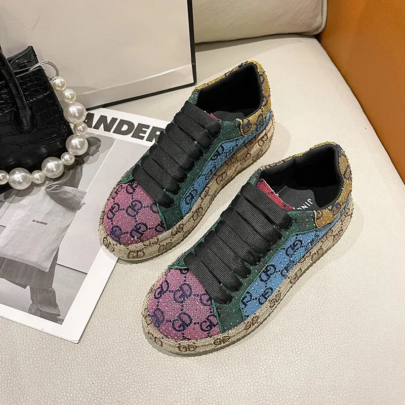 Women Sneakers Luxury Rhinestone Casual Shoes Women Outdoor Platform Running Shoes Designer Female Sports Shoes zapatos de mujer