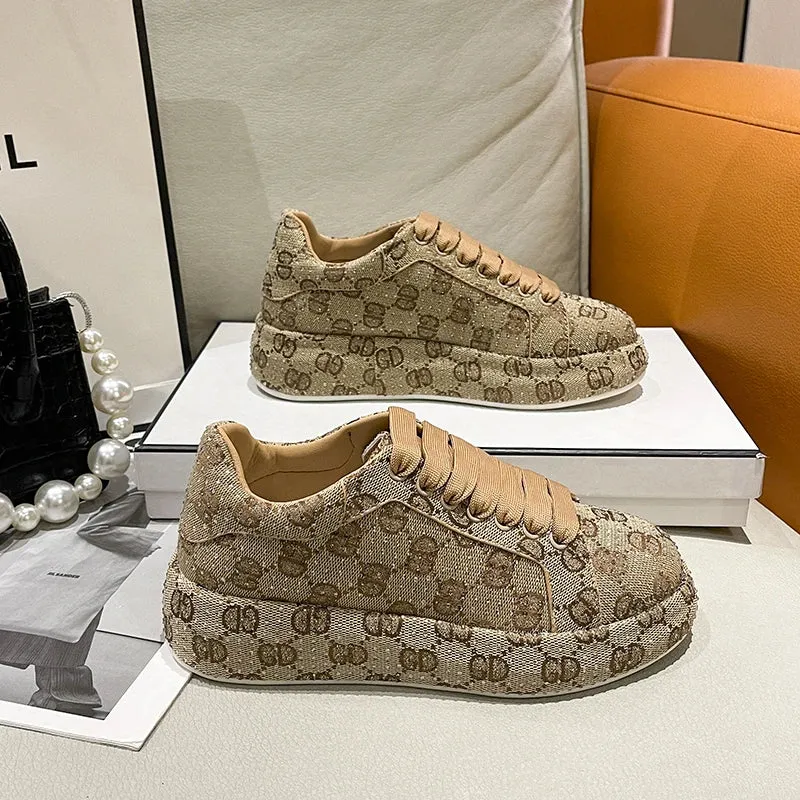 Women Sneakers Luxury Rhinestone Casual Shoes Women Outdoor Platform Running Shoes Designer Female Sports Shoes zapatos de mujer