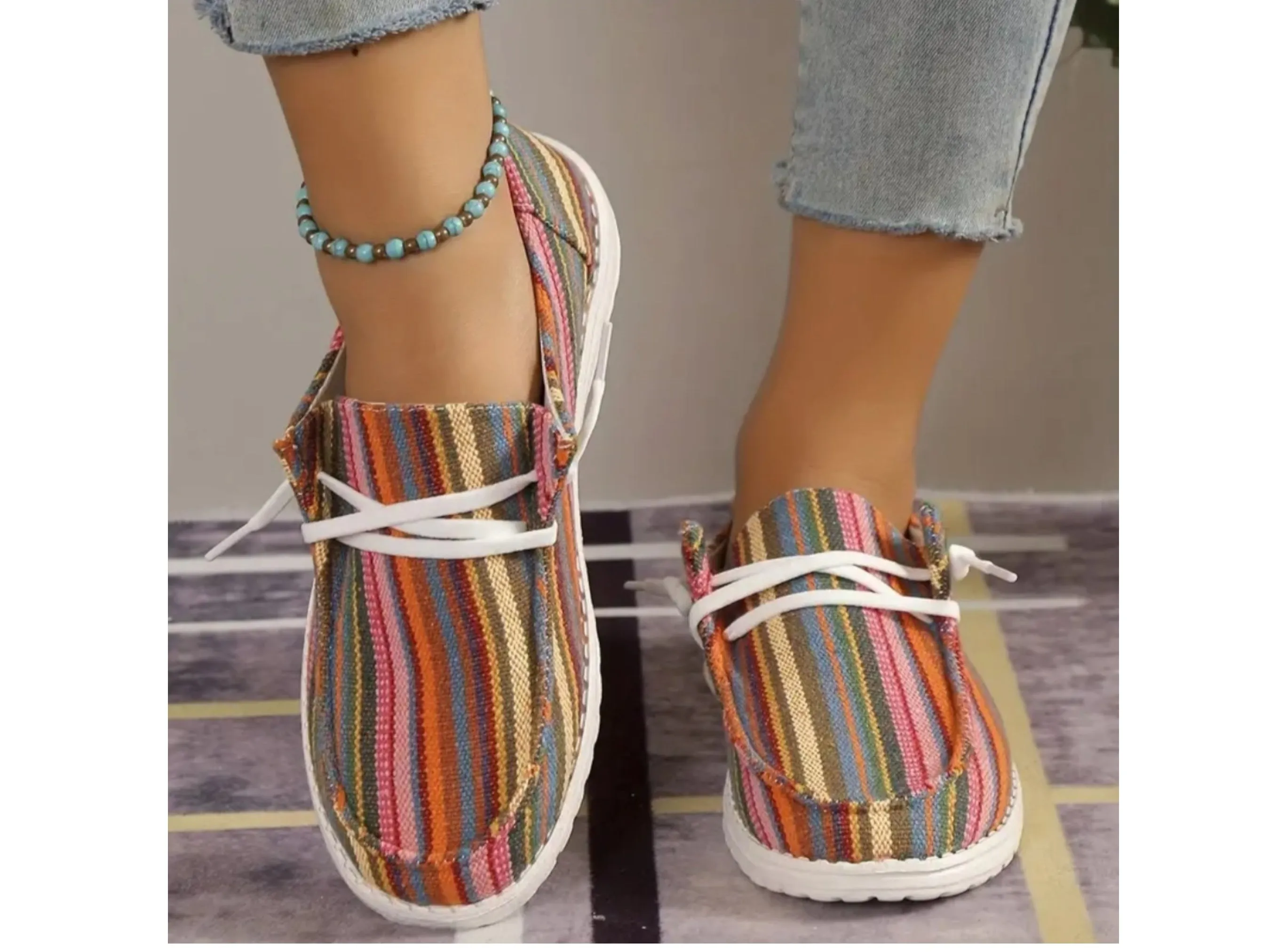 Women's multicolored Canvas Shoes sizes 8.5,9 available