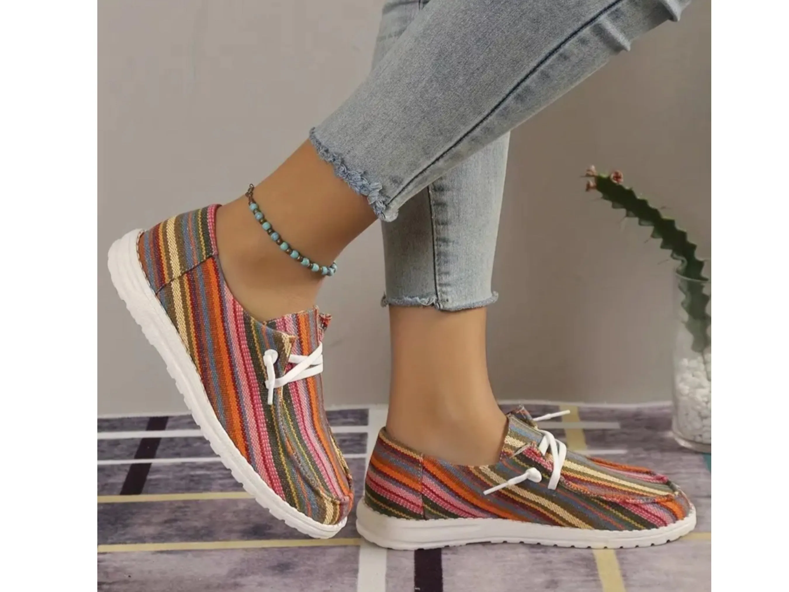 Women's multicolored Canvas Shoes sizes 8.5,9 available