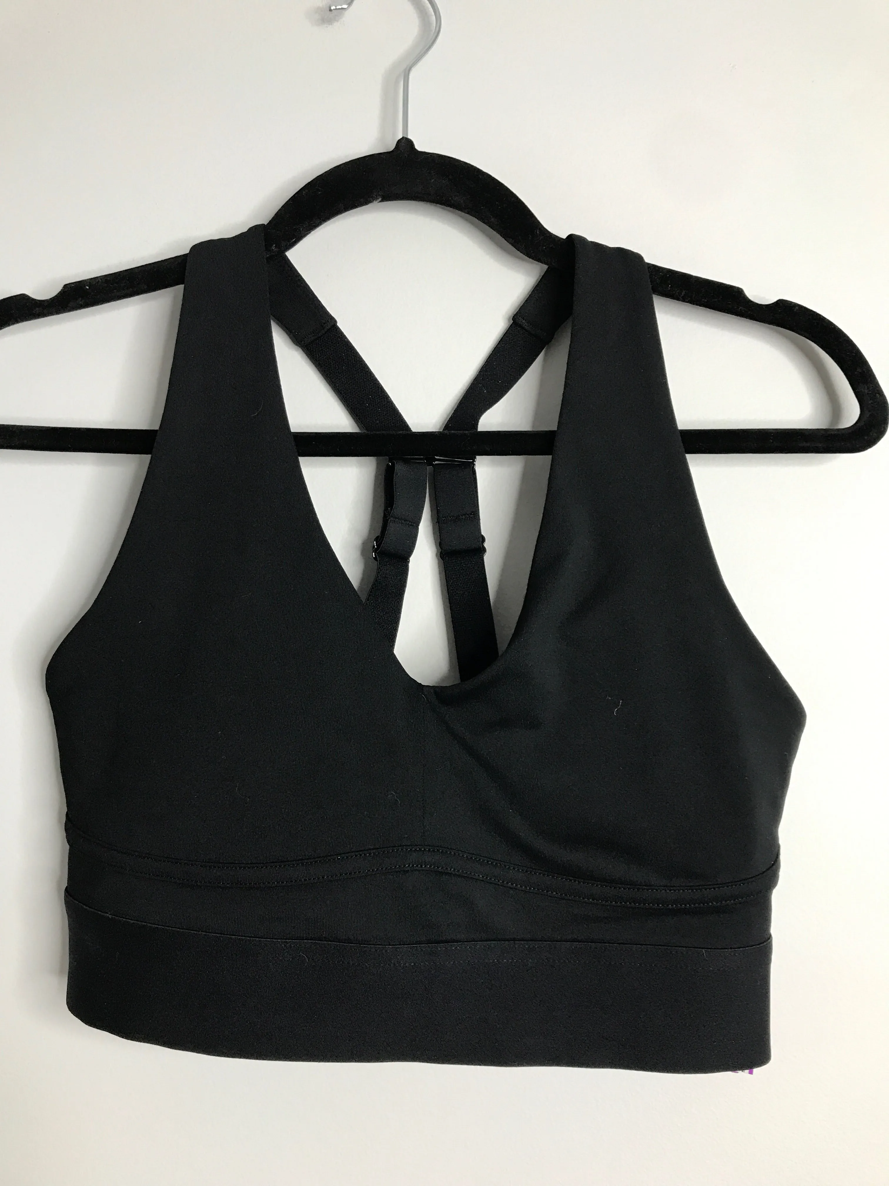 Womens Size Med Misses Black fabletics Athletic Sports Bra