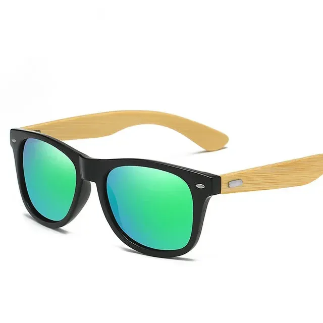 Wooden Bamboo UV400 Sunglasses Classic Men's Eyewear for Driving