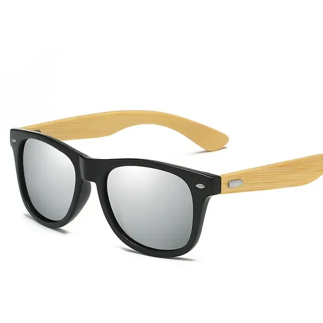 Wooden Bamboo UV400 Sunglasses Classic Men's Eyewear for Driving