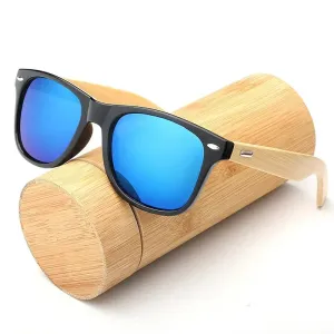 Wooden Bamboo UV400 Sunglasses Classic Men's Eyewear for Driving