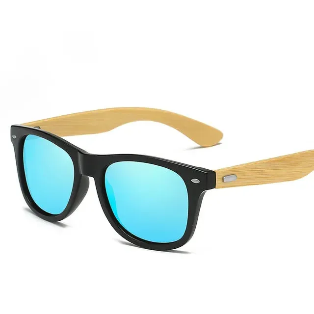 Wooden Bamboo UV400 Sunglasses Classic Men's Eyewear for Driving