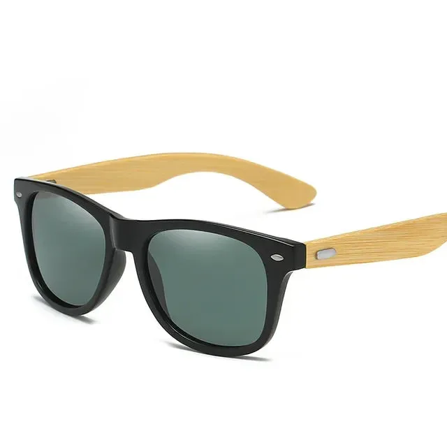 Wooden Bamboo UV400 Sunglasses Classic Men's Eyewear for Driving