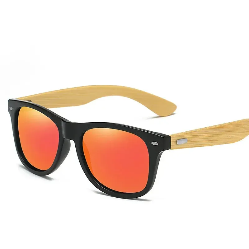 Wooden Bamboo UV400 Sunglasses Classic Men's Eyewear for Driving