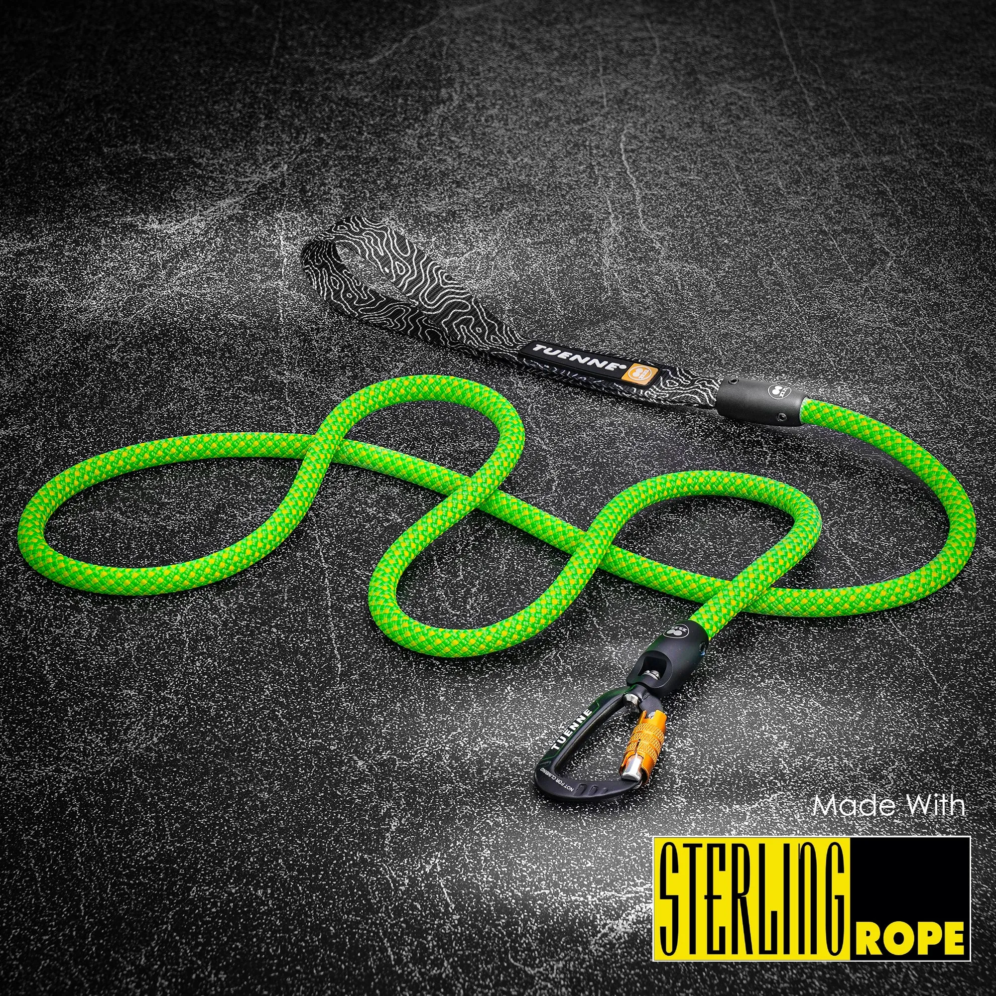Xeros Neon Green 9.2mm Dry Dog Leash